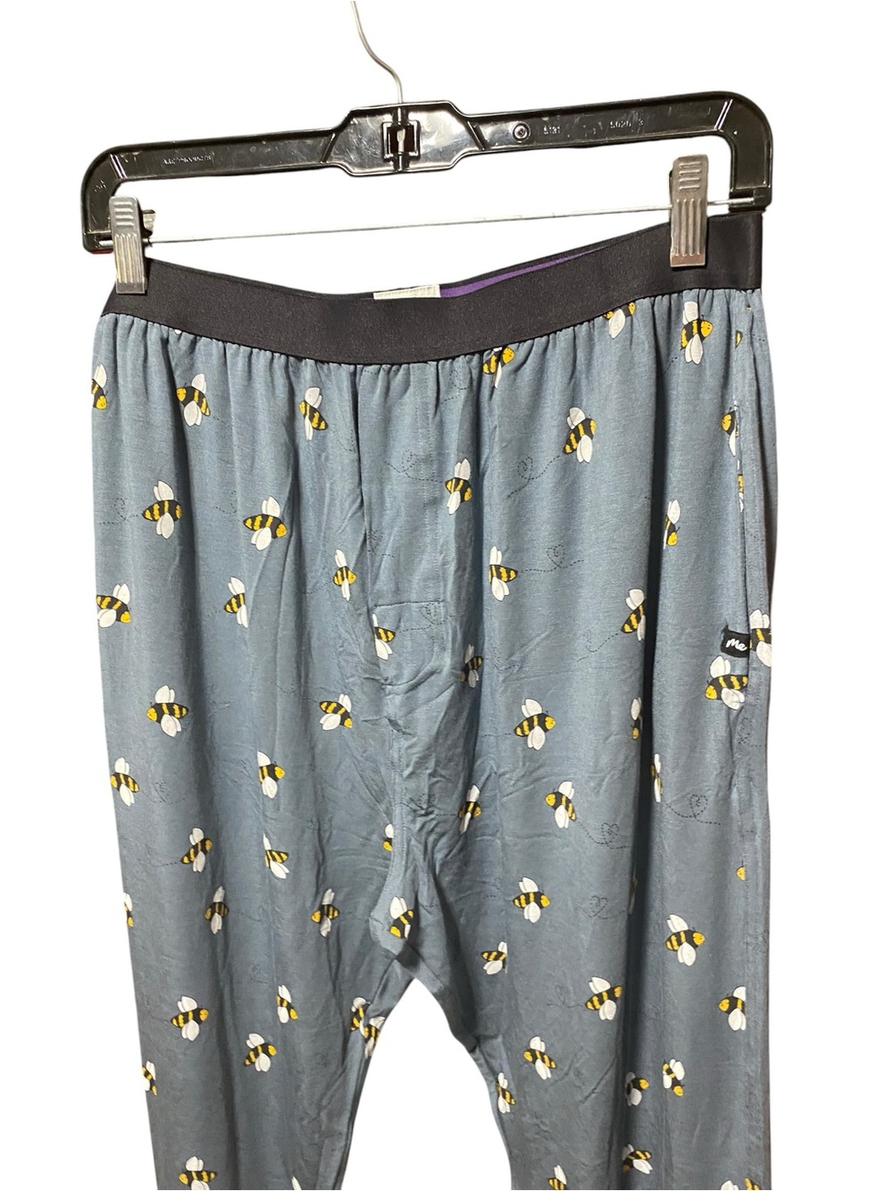 Me Undies gray Bee print Comfortable Lounge pajama Pants pockets Flexible - Picture 5 of 8